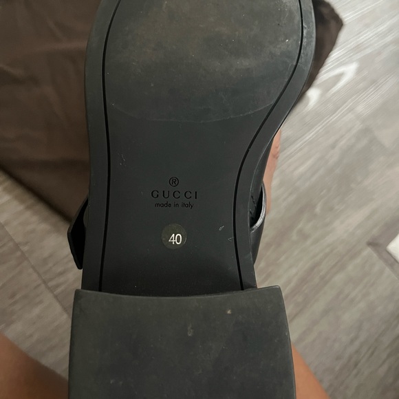 Women’s GUCCI All Black Leather GG Riding Boots Euro Size 40. Worn 5X @Most - Picture 6 of 7